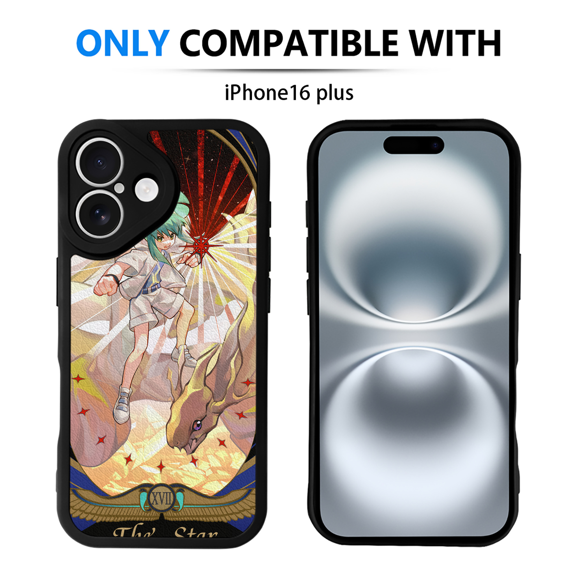 （画像用） 遊☆戯☆王 Yu-Gi-Oh! 【iPhone 16シリーズ対応】シリコンスマホケース（レザー調） 材質：シリコン